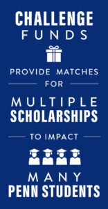 Challenge funds provide matches for multiple scholarships to impact many students